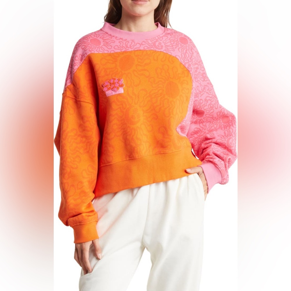 NWT NIKE Uphoria French Terry Colorblock Sweatshirt